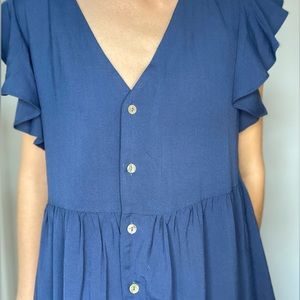 Pink Martini Claudia Dress in Navy blue color size small